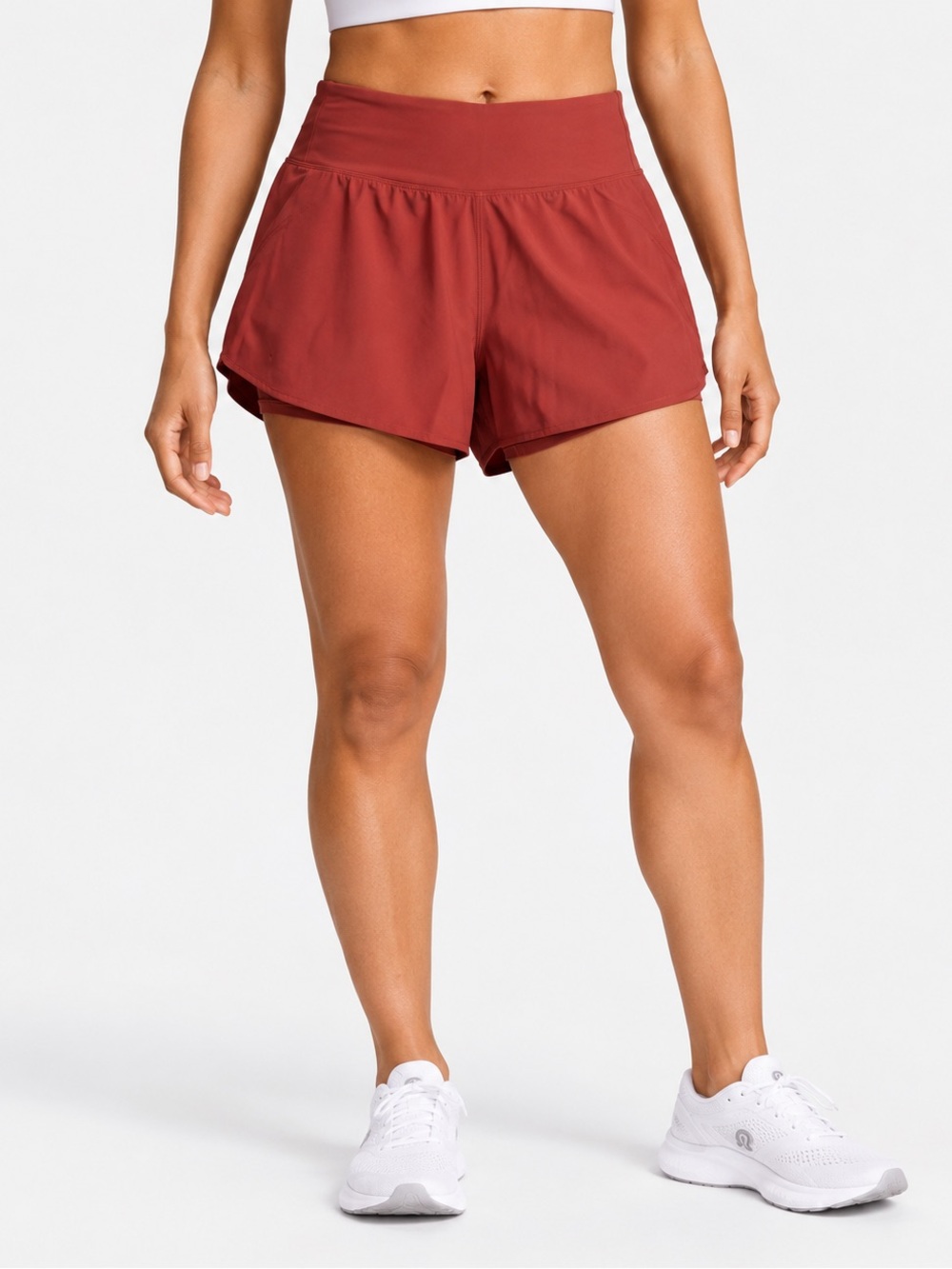 #526 NWT Lululemon Speed Up HR Short 2.5” Mesh Vent Cranberry Charm Large